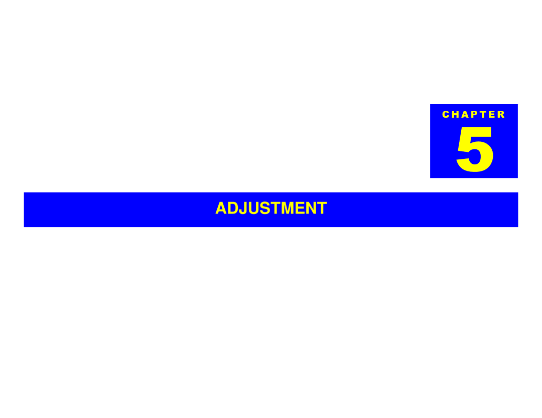 Epson 610 manual Adjustment 