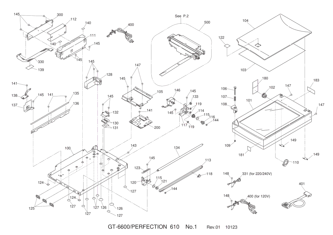 Epson manual GT-6600/PERFECTION 610 No.1 Rev.01 