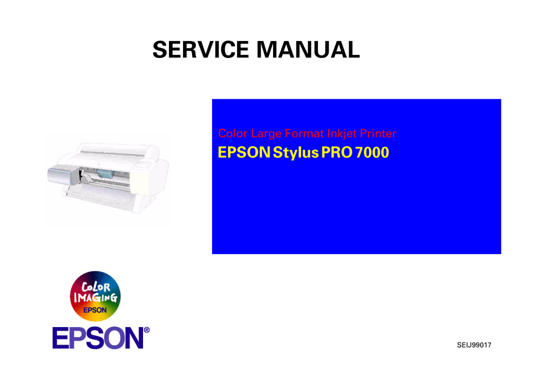 Epson 7000 service manual Epson Stylus PRO 