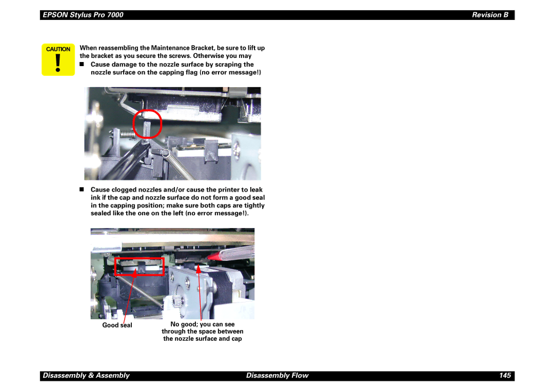 Epson 7000 service manual Good seal 