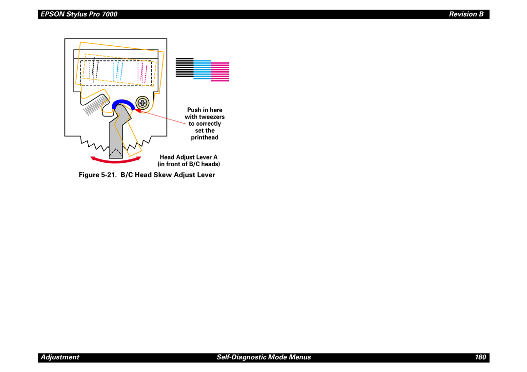 Epson 7000 service manual Adjustment Self-Diagnostic Mode Menus 180 