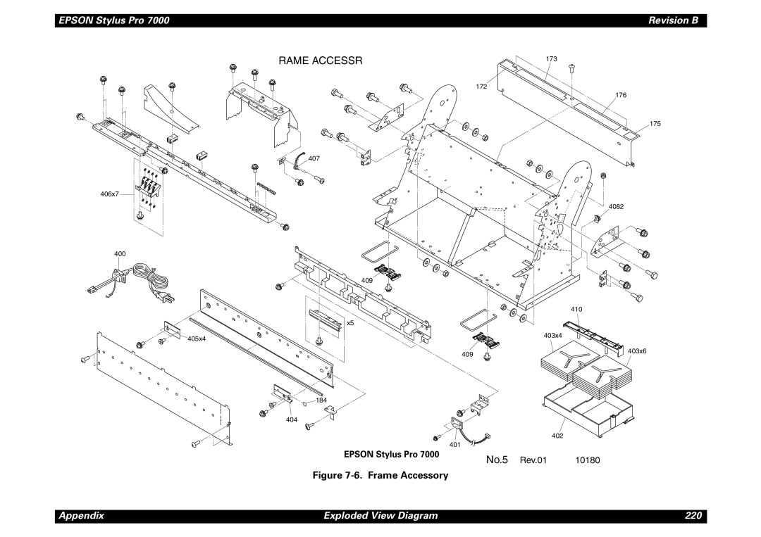 Epson 7000 service manual Rame Accessr 