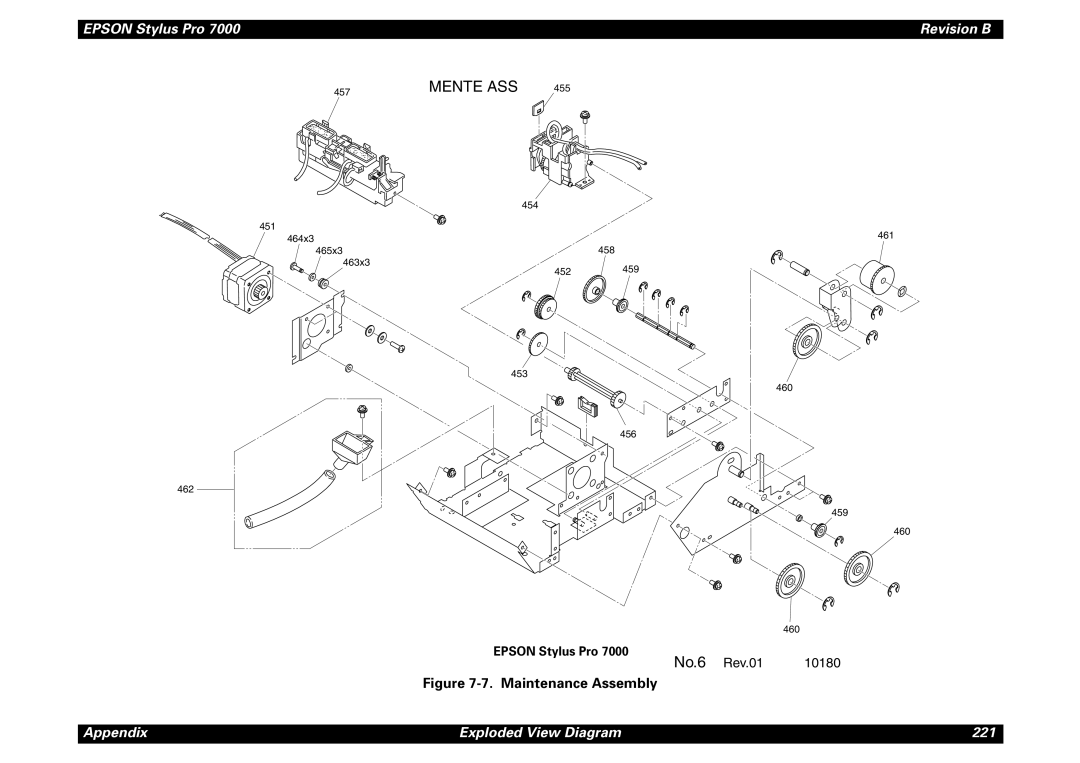 Epson 7000 service manual Mente ASS 