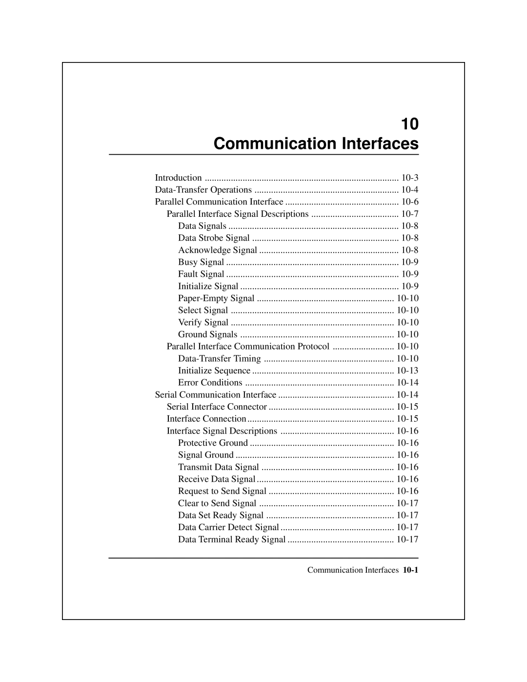 Epson 8900 Series manual Communication Interfaces 