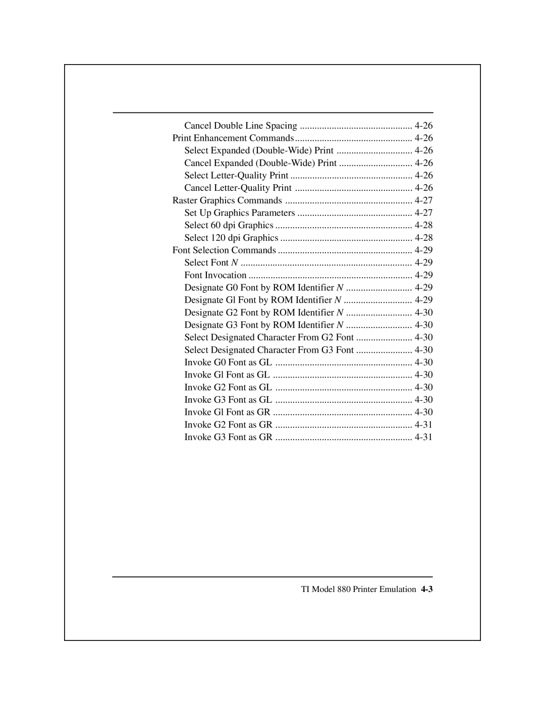 Epson 8900 Series manual Cancel Double Line Spacing 