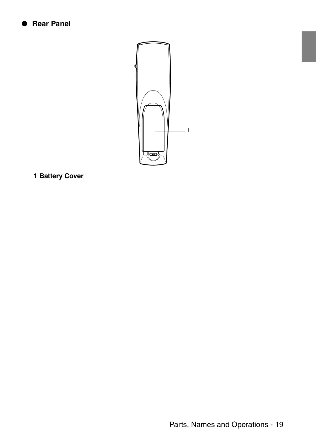 Epson 9100 manual Battery Cover 