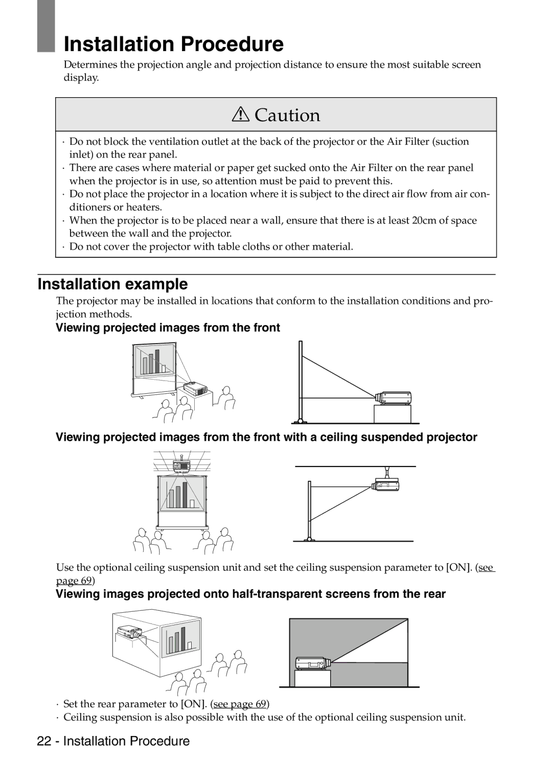 Epson 9100 manual Installation Procedure, Installation example 