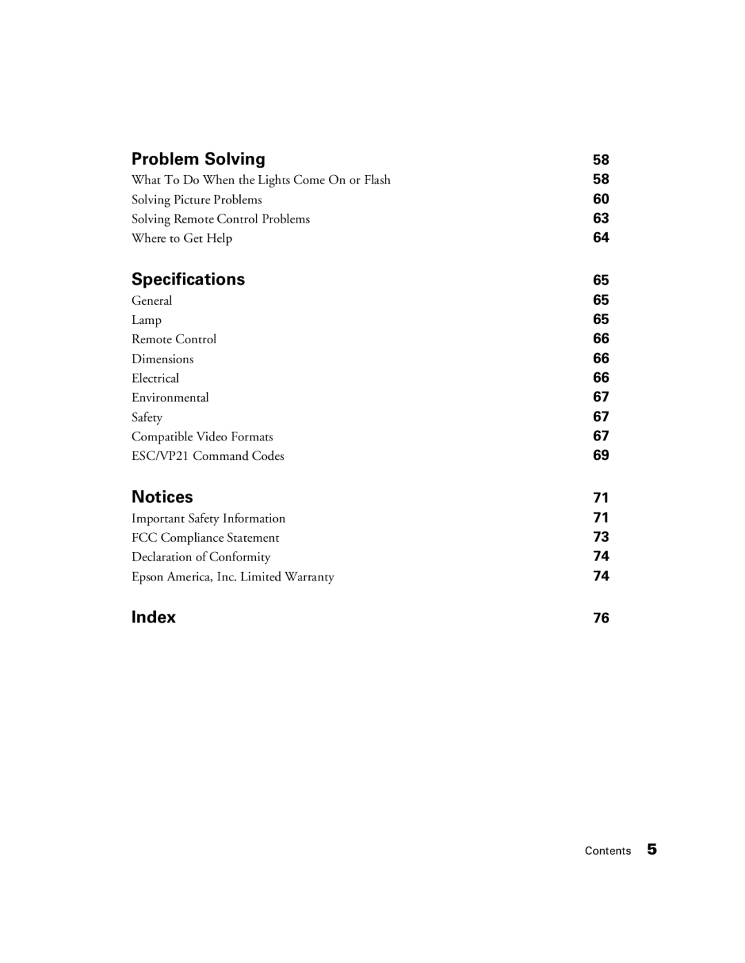 Epson 9700, 9350 manual Index 