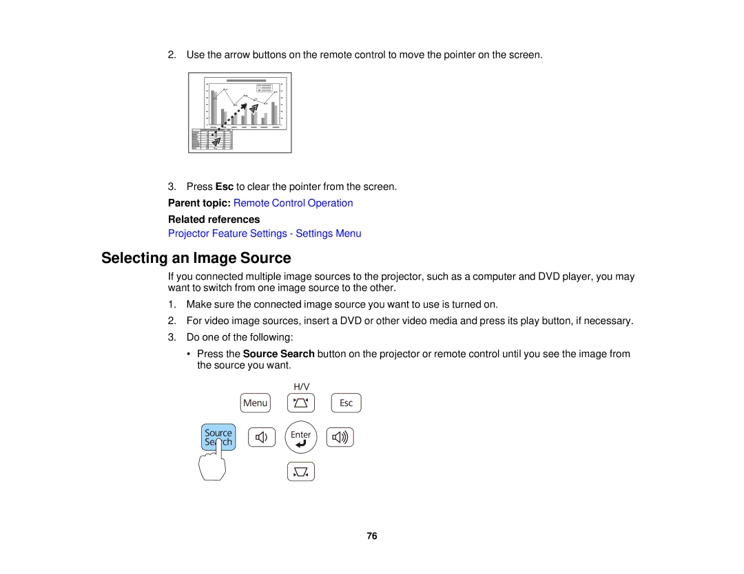 Epson 955W, 965, 98, 99W, 97 manual Selecting an Image Source, Related references 