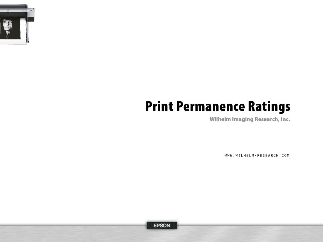 Epson 4, 995 manual Print Permanence Ratings 