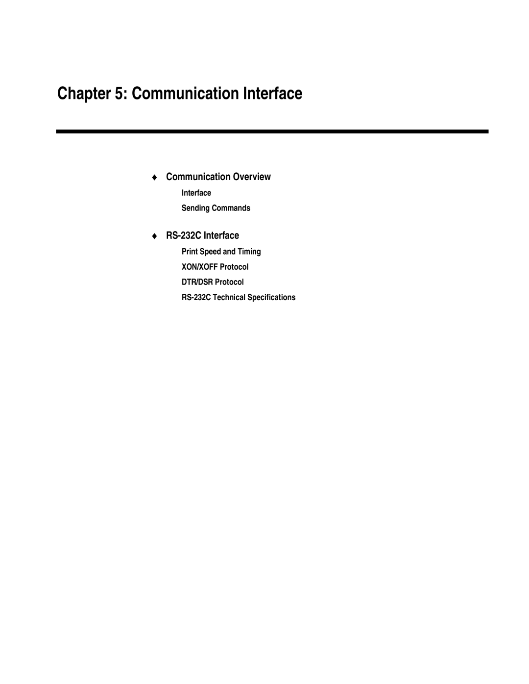 Epson A794-D100 manual Communication Overview, RS-232C Interface 