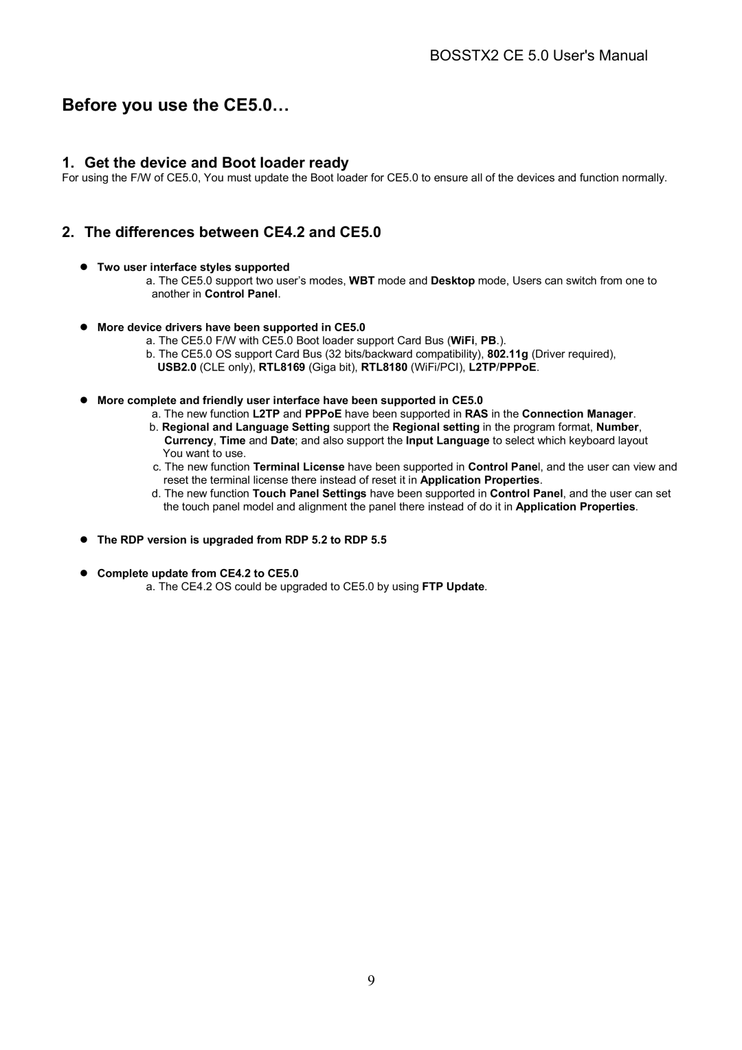 Epson BOSSTX2 CE 5.0 manual Before you use the CE5.0…, Two user interface styles supported 