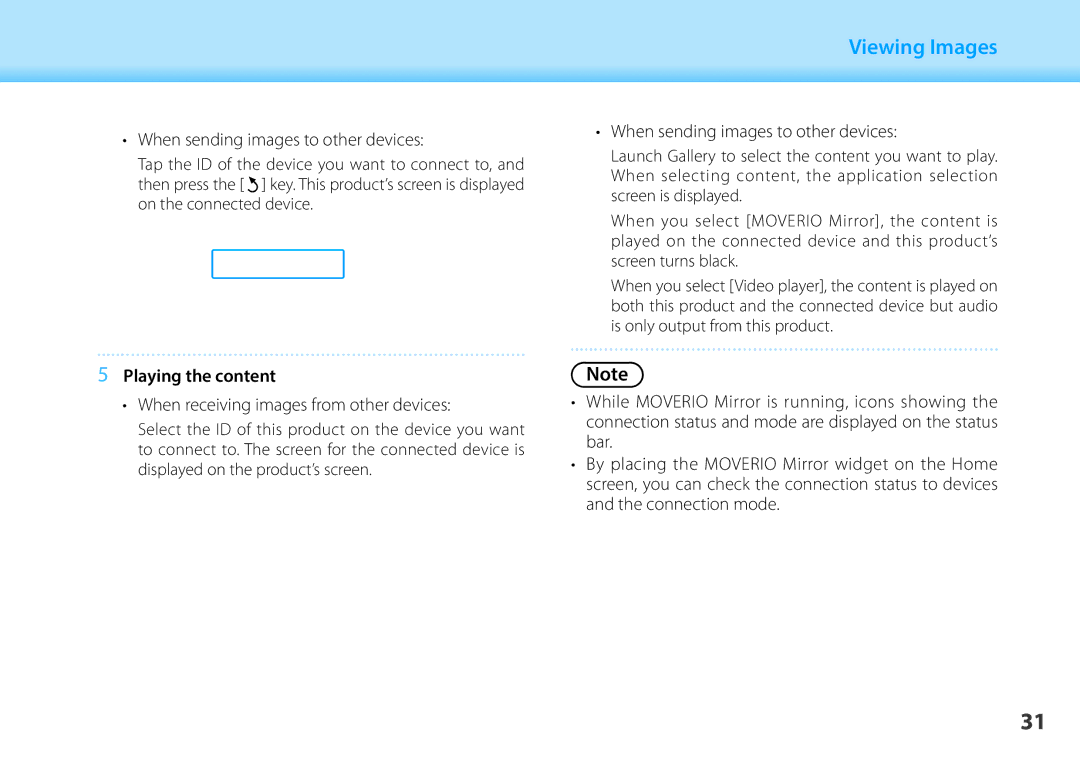 Epson BT-200 manual Playing the content 