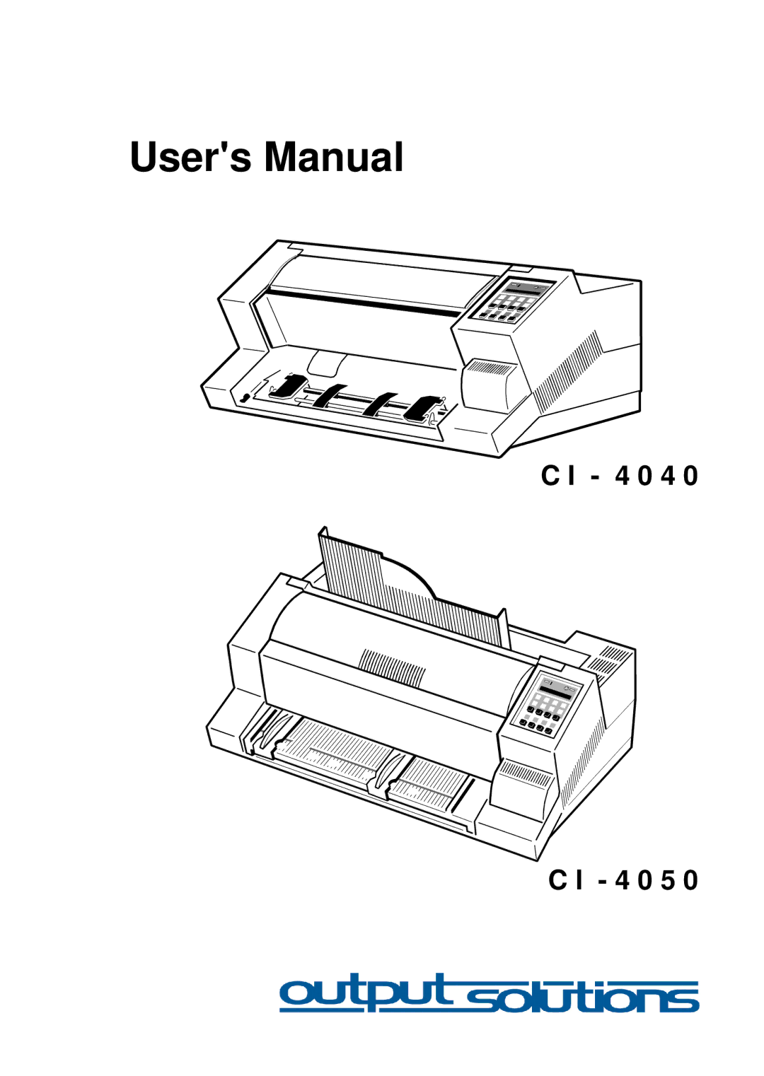 Epson C I - 4 0 5 0, C I - 4 0 4 0 user manual 4 0 4 4 0 5 