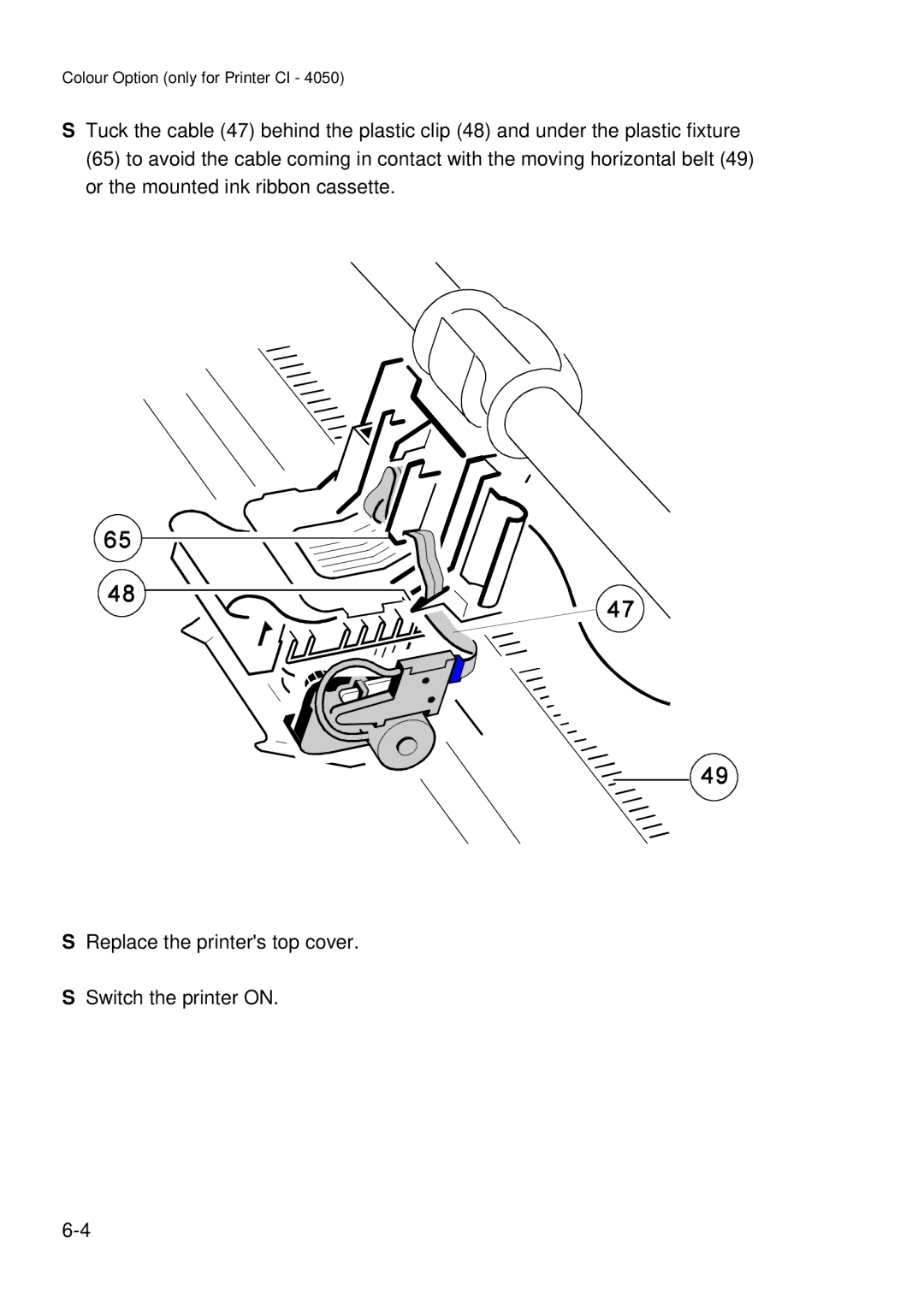 Epson C I - 4 0 4 0, C I - 4 0 5 0 user manual Colour Option only for Printer CI 