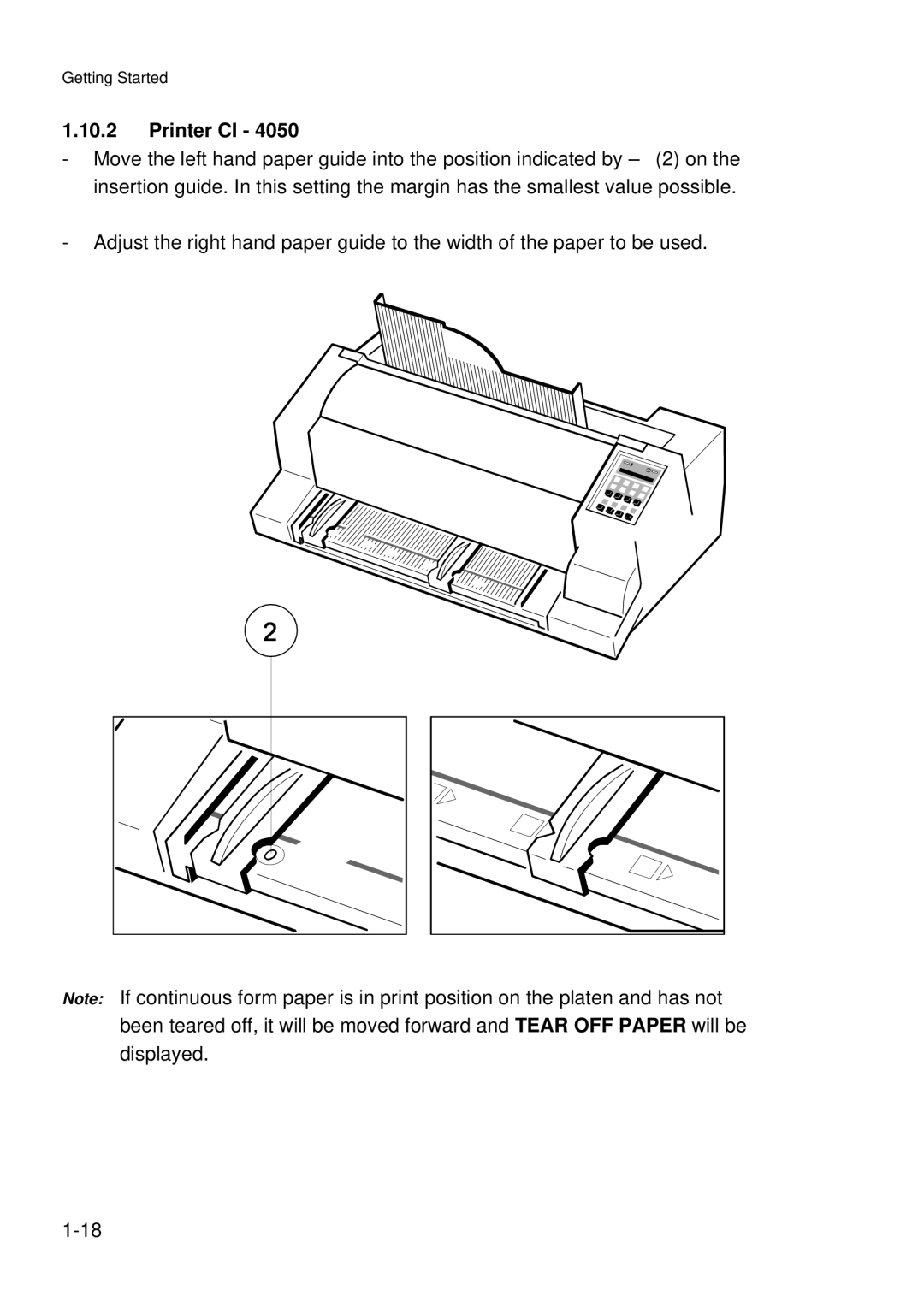 Epson C I - 4 0 4 0, C I - 4 0 5 0 user manual Printer CI 