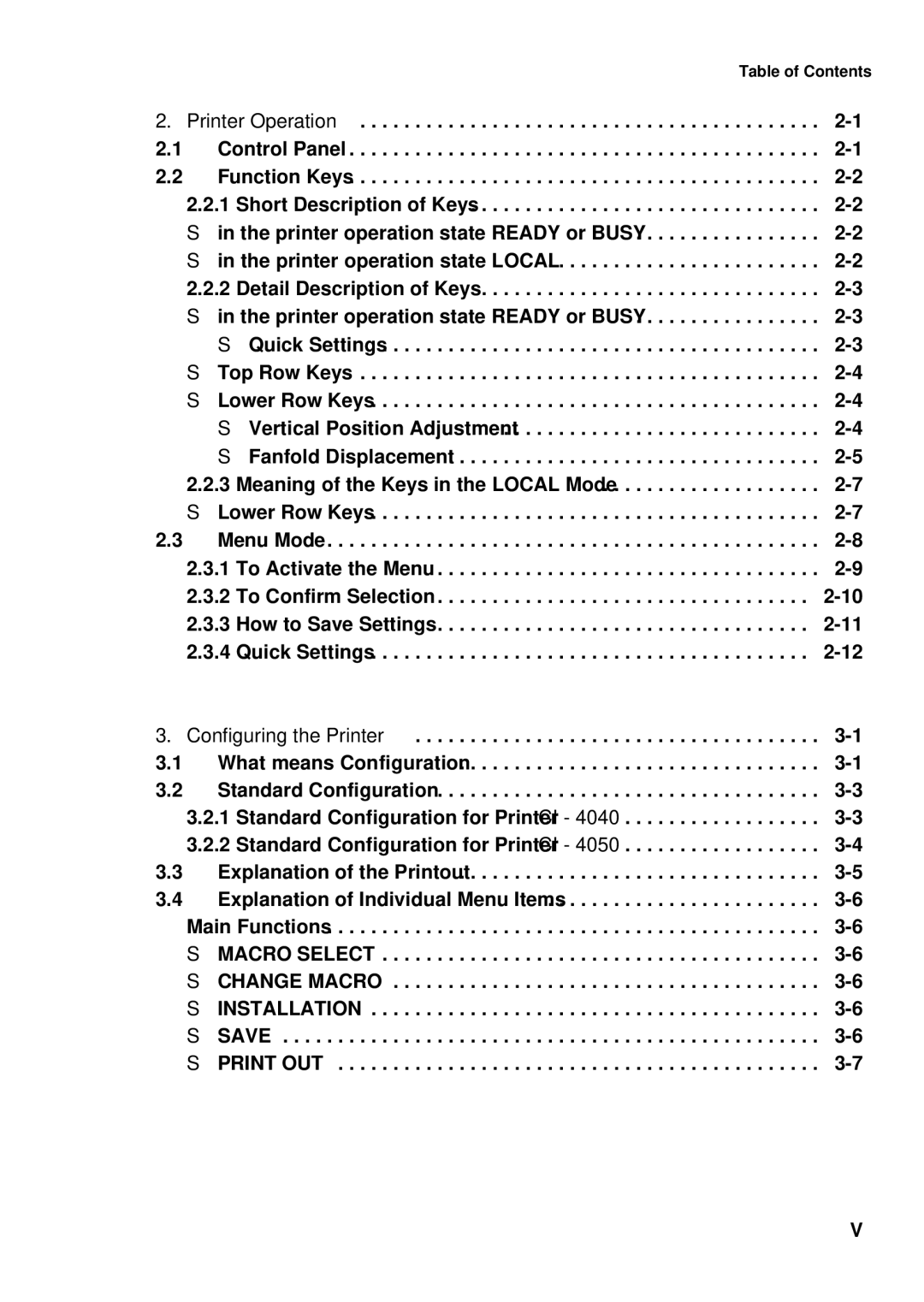 Epson C I - 4 0 5 0, C I - 4 0 4 0 user manual Macro Select Change Macro Installation Save Print OUT 