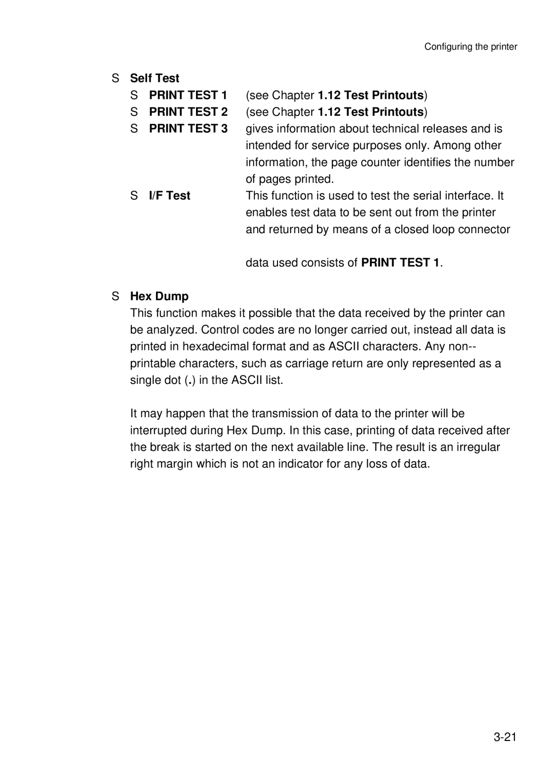 Epson C I - 4 0 5 0, C I - 4 0 4 0 user manual Hex Dump 