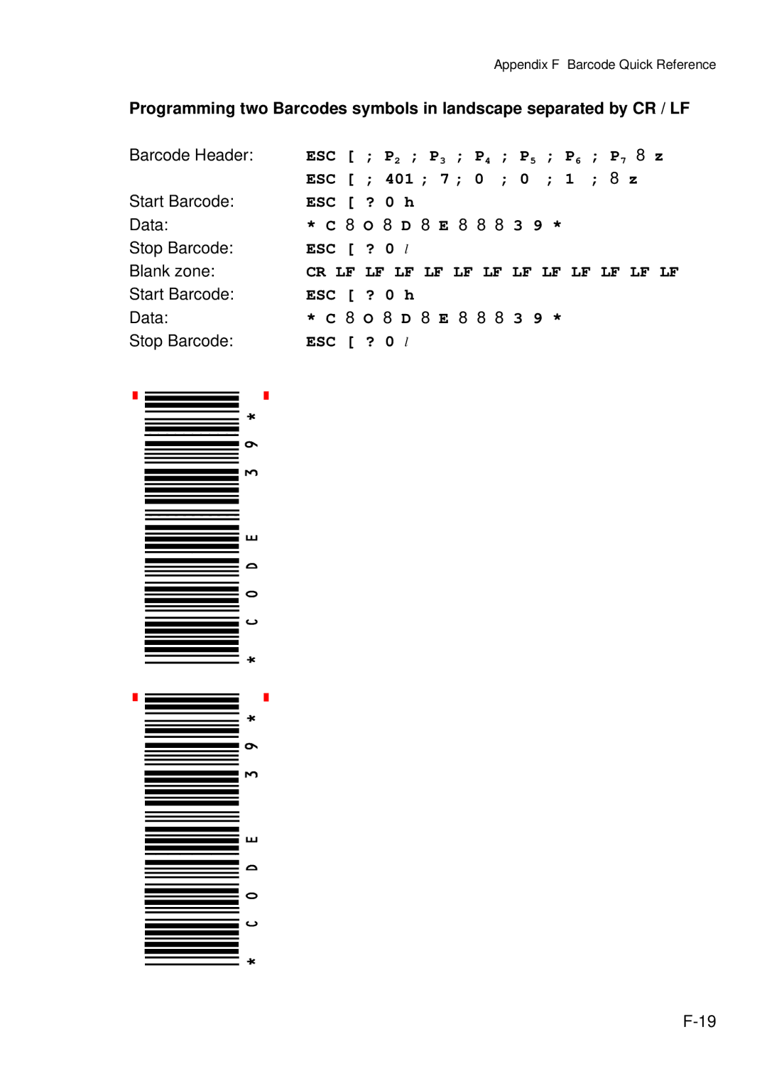 Epson C I - 4 0 7 0, C I - 4 0 8 0 user manual Cr Lf Lf Lf Lf Lf Lf Lf Lf Lf Lf Lf Lf 