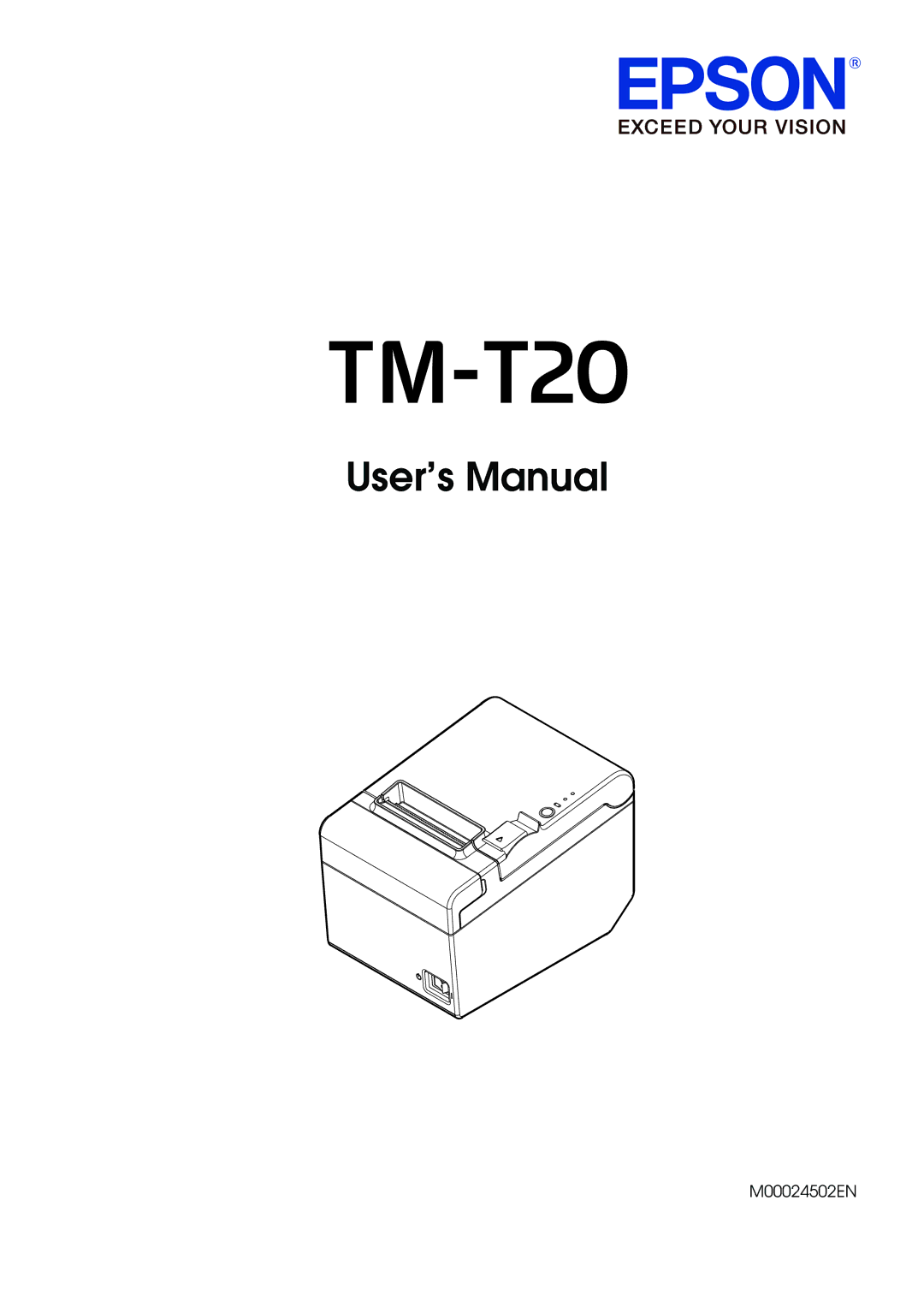 Epson TM-T20, C31CB10061 user manual User’s Manual 