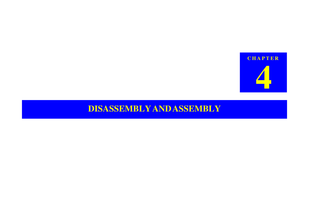 Epson C40UX service manual Disassembly and Assembly 