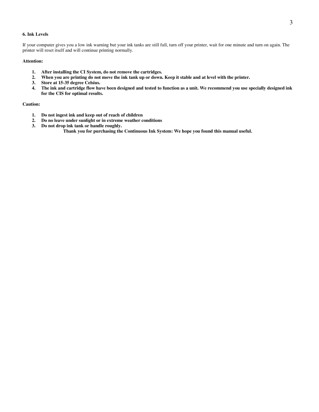 Epson C41 manual Ink Levels 