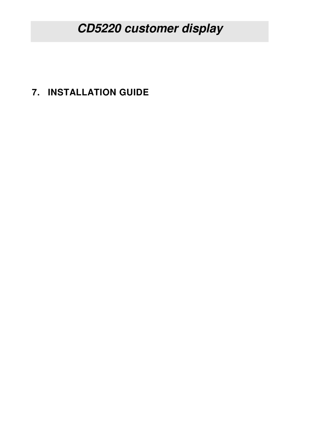 Epson CD5220 manual Installation Guide 