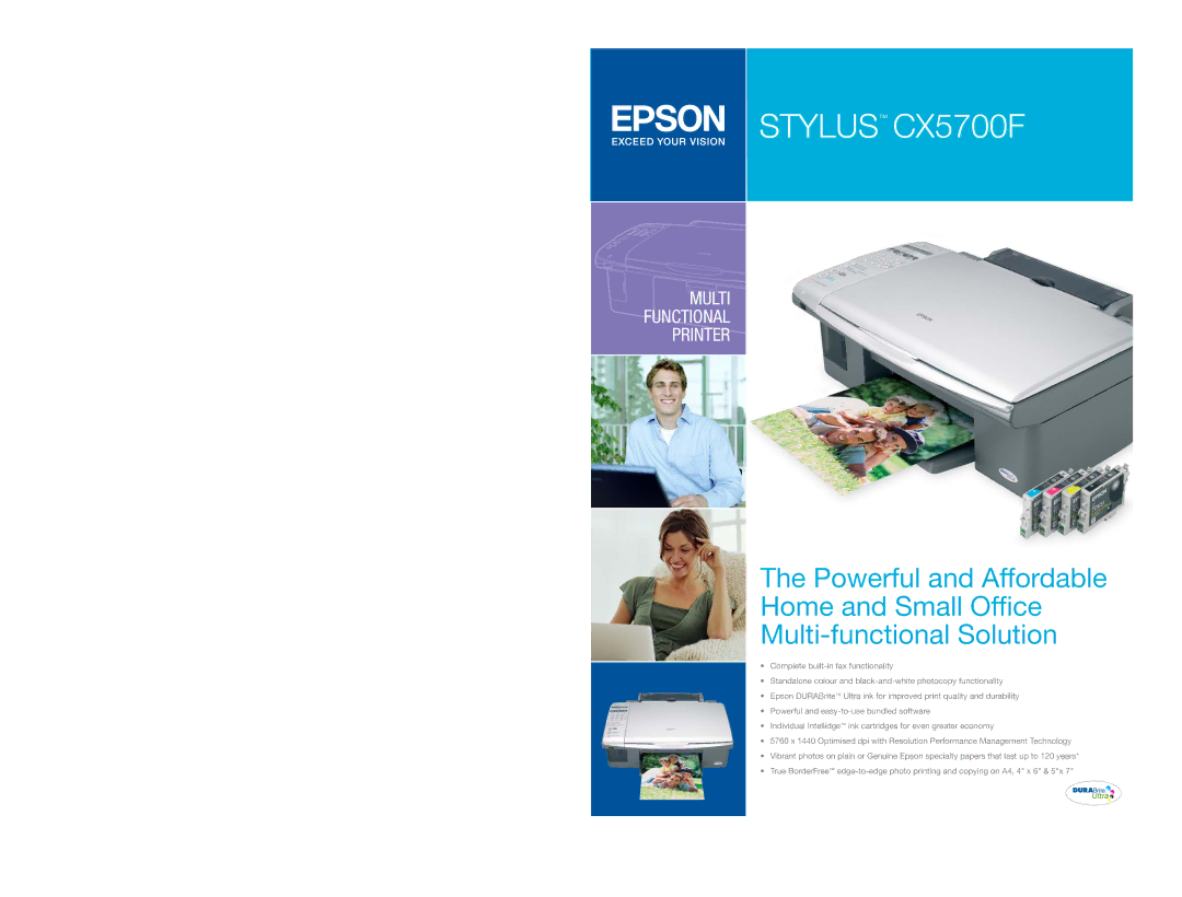 Epson specifications Stylus CX5700F 