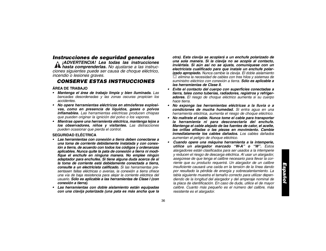 Epson D28114 Instrucciones de seguridad generales, Conserve Estas Instrucciones, Área DE Trabajo, Seguridad Eléctrica 