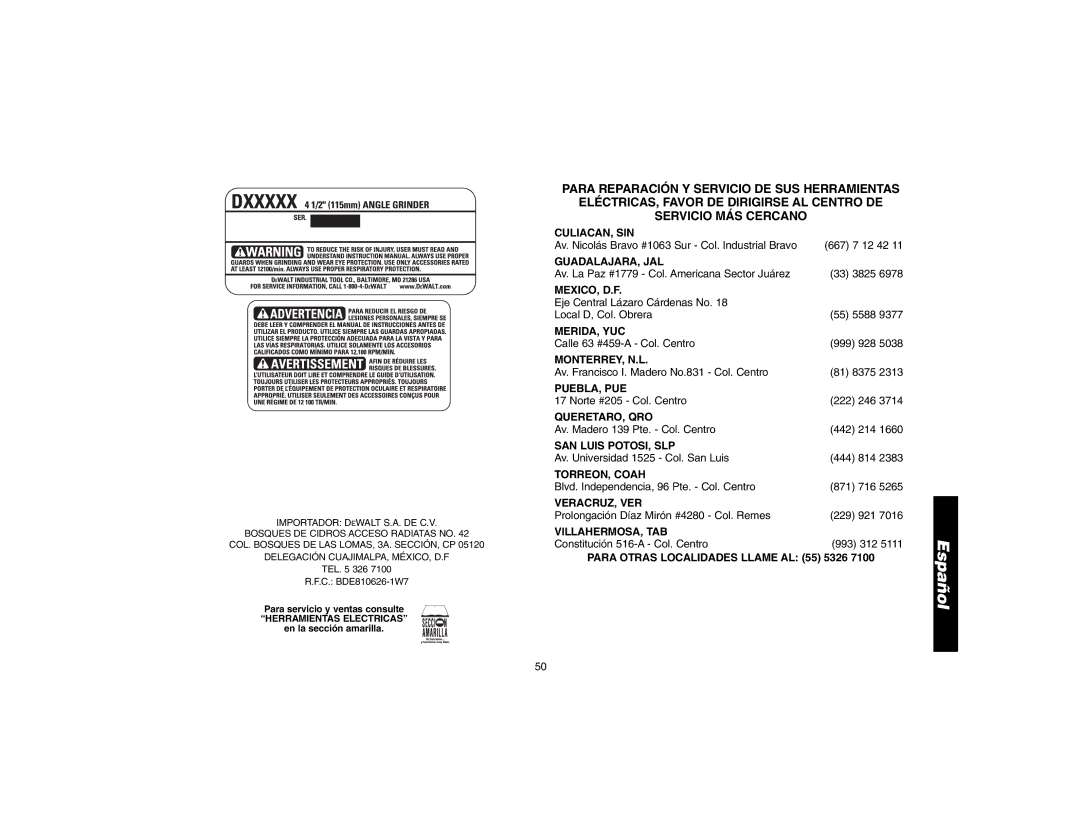 Epson D28402R, D28112 instruction manual Culiacan, Sin 