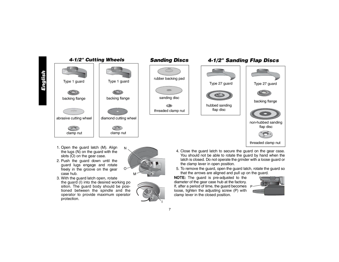 Epson D28112, D28402R instruction manual Sanding Discs 2 Sanding Flap Discs 