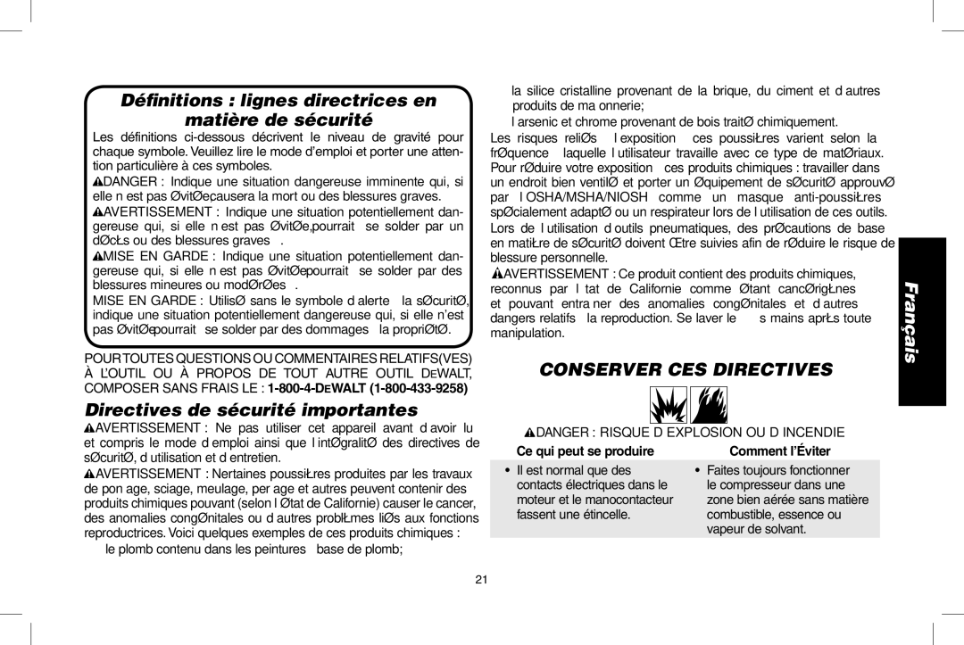 Epson D55168 instruction manual Déﬁnitions lignes directrices en Matière de sécurité, Directives de sécurité importantes 