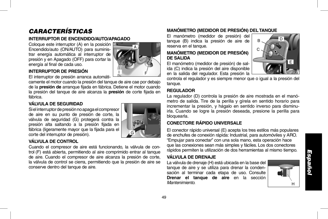 Epson D55168 instruction manual Características 