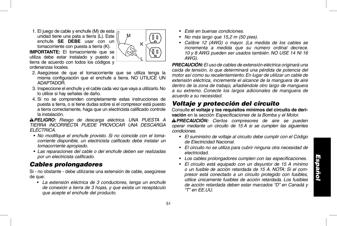 Epson D55168 Cables prolongadores, Voltaje y protección del circuito, Unidad tiene una pata a tierra L. Este Enchufe 