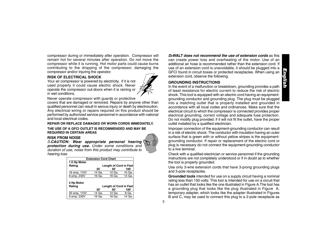 Epson D55170 manual Risk of Electrical Shock, Risk from Noise, Grounding Instructions 