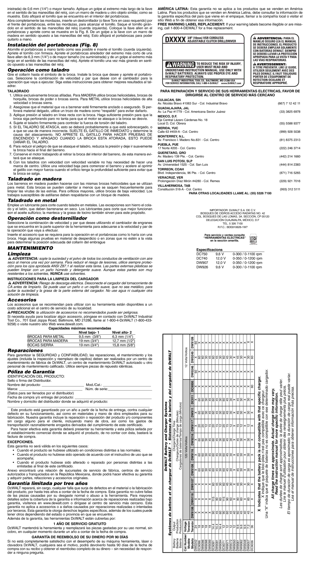 Epson DC740 instruction manual Mantenimiento 