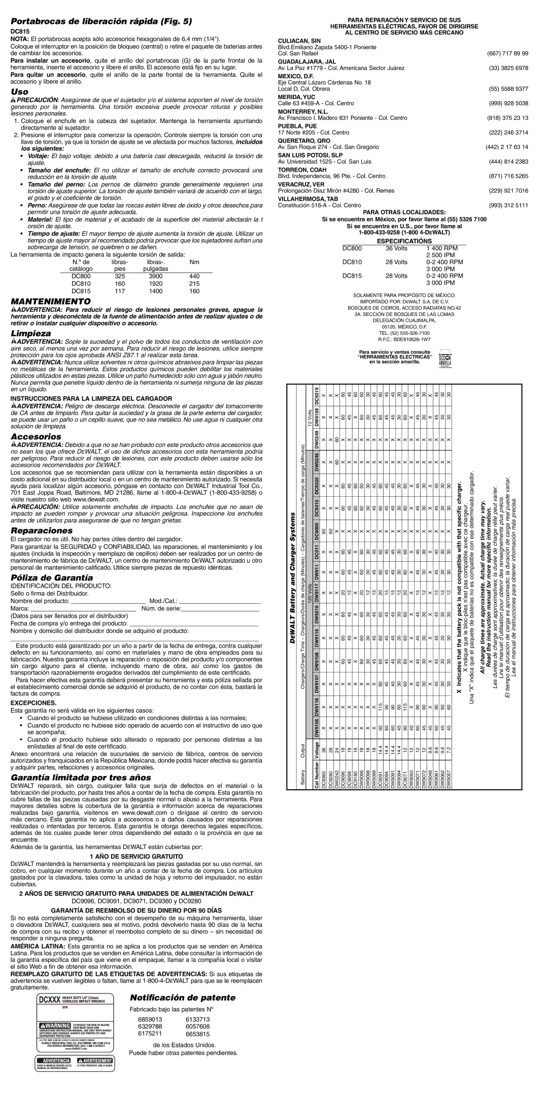 Epson DC800 instruction manual Mantenimiento 