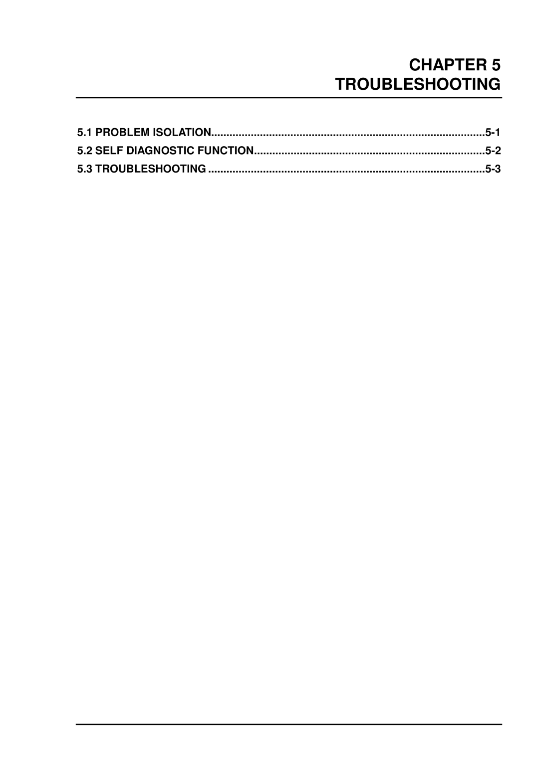 Epson DFX-8500 service manual Chapter Troubleshooting 