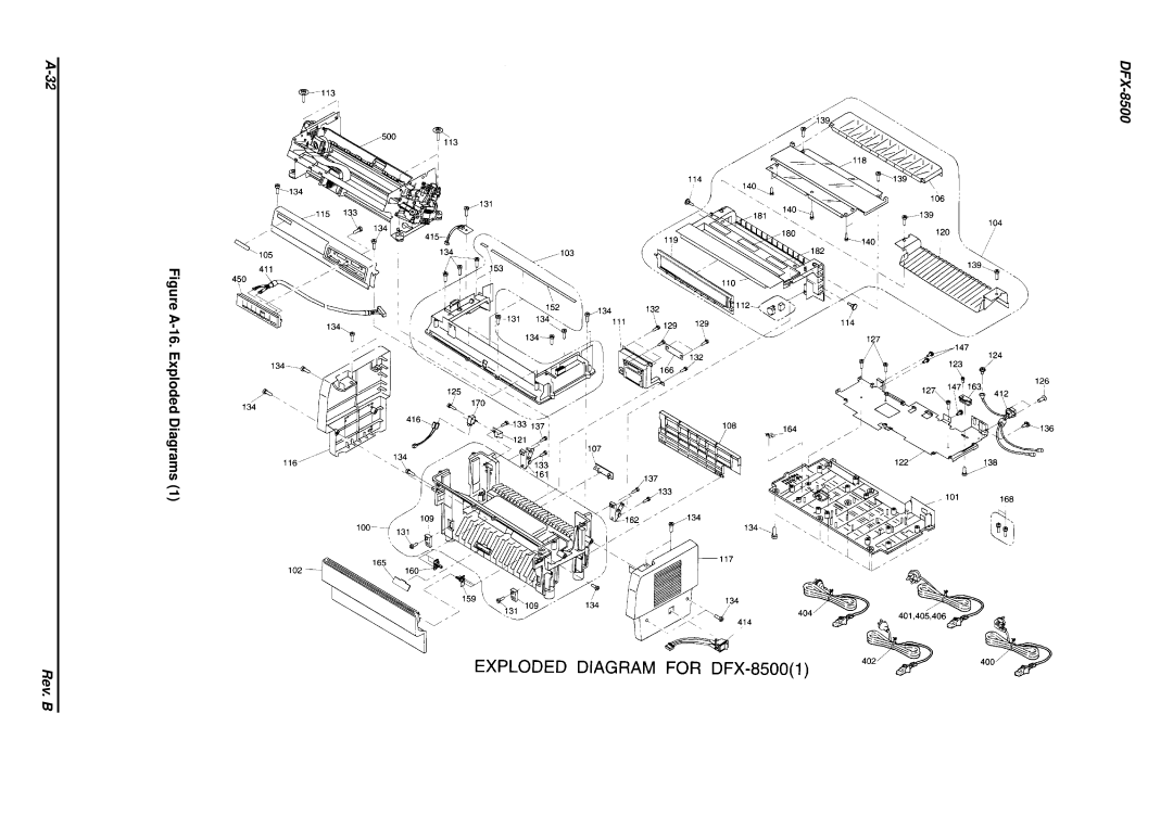 Epson DFX-8500 service manual Figure A-16. Exploded Diagrams 