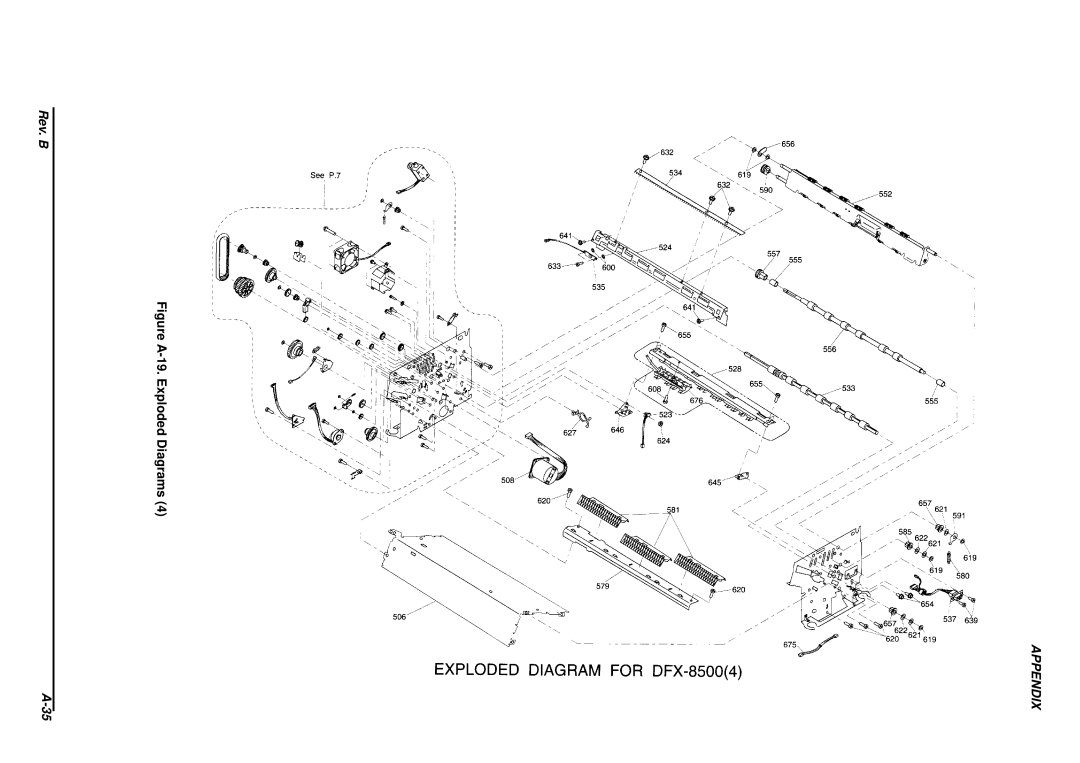 Epson DFX-8500 service manual Figure A-19. Exploded Diagrams 