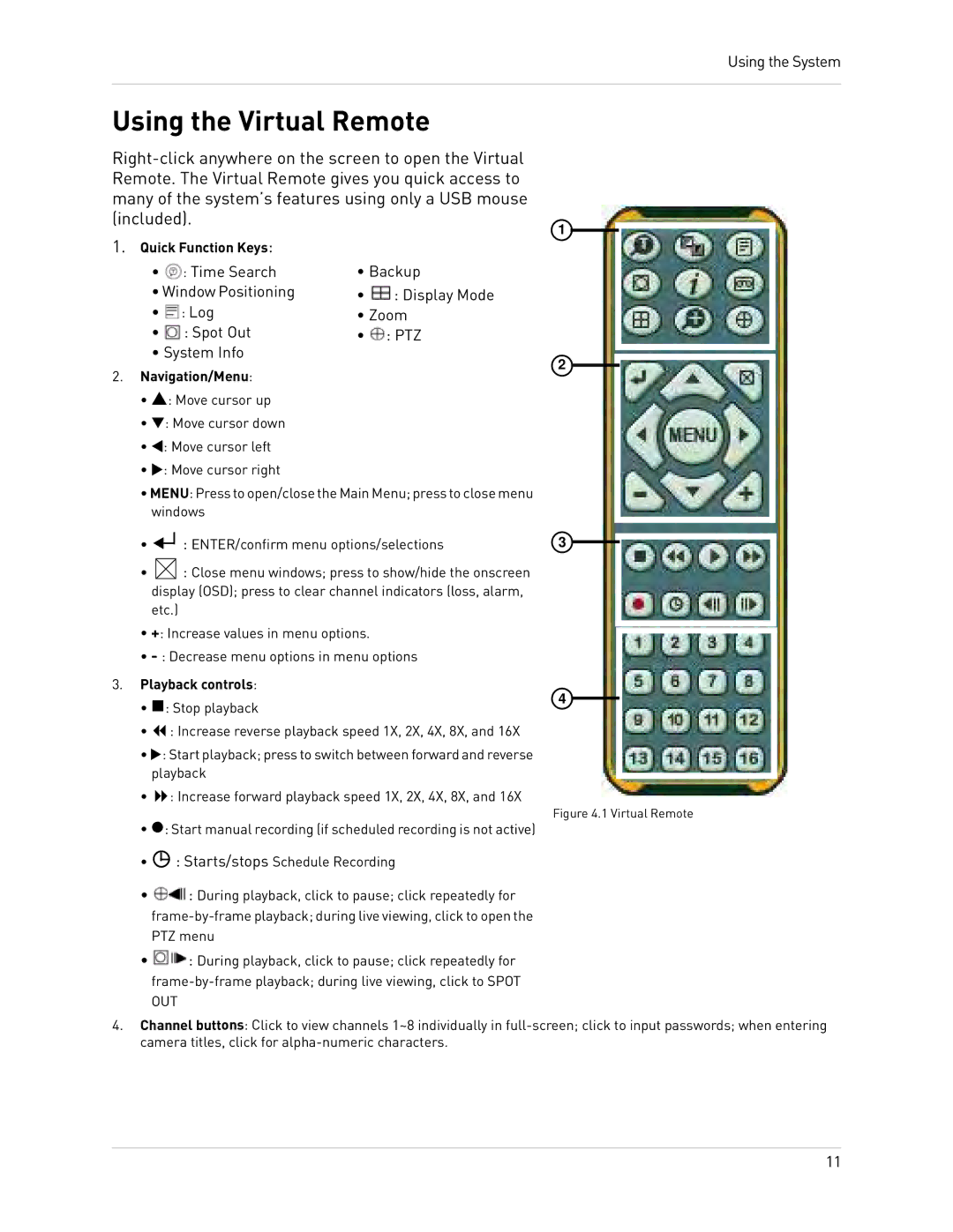 Epson DH200 instruction manual Using the Virtual Remote, Right-click anywhere on the screen to open the Virtual, Included 