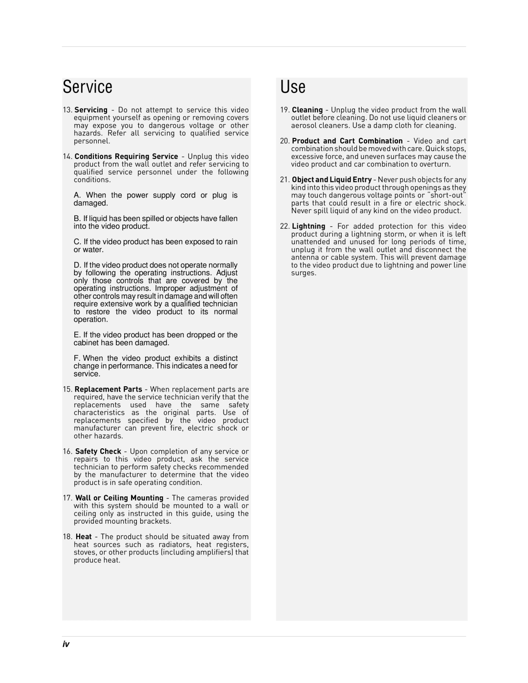 Epson DH200 instruction manual Service, General Precautions 