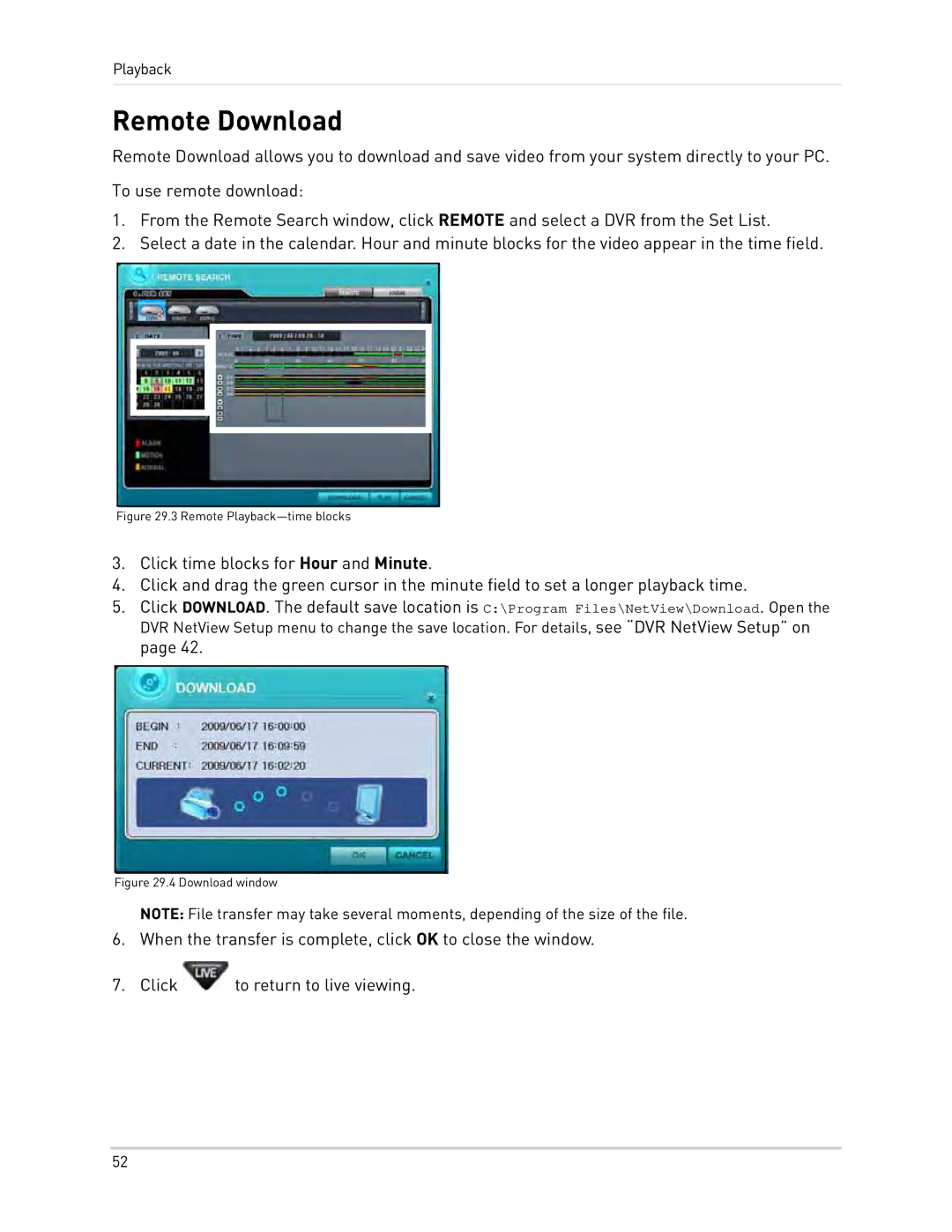 Epson DH200 instruction manual Remote Download, Download window 