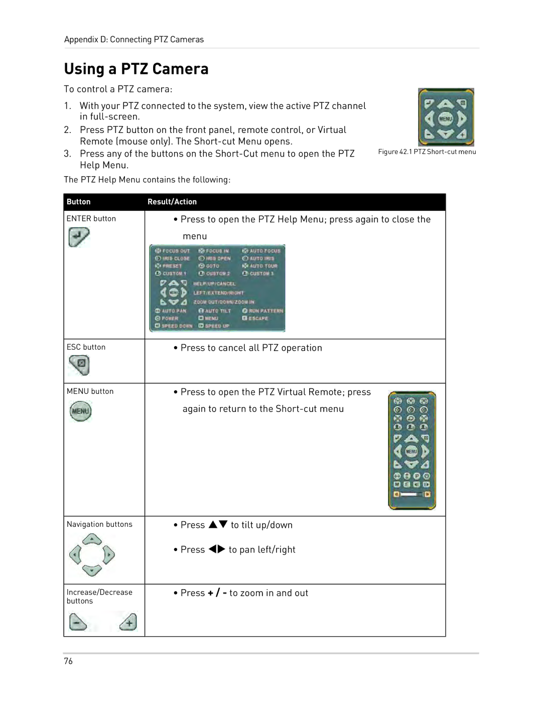 Epson DH200 instruction manual Using a PTZ Camera 