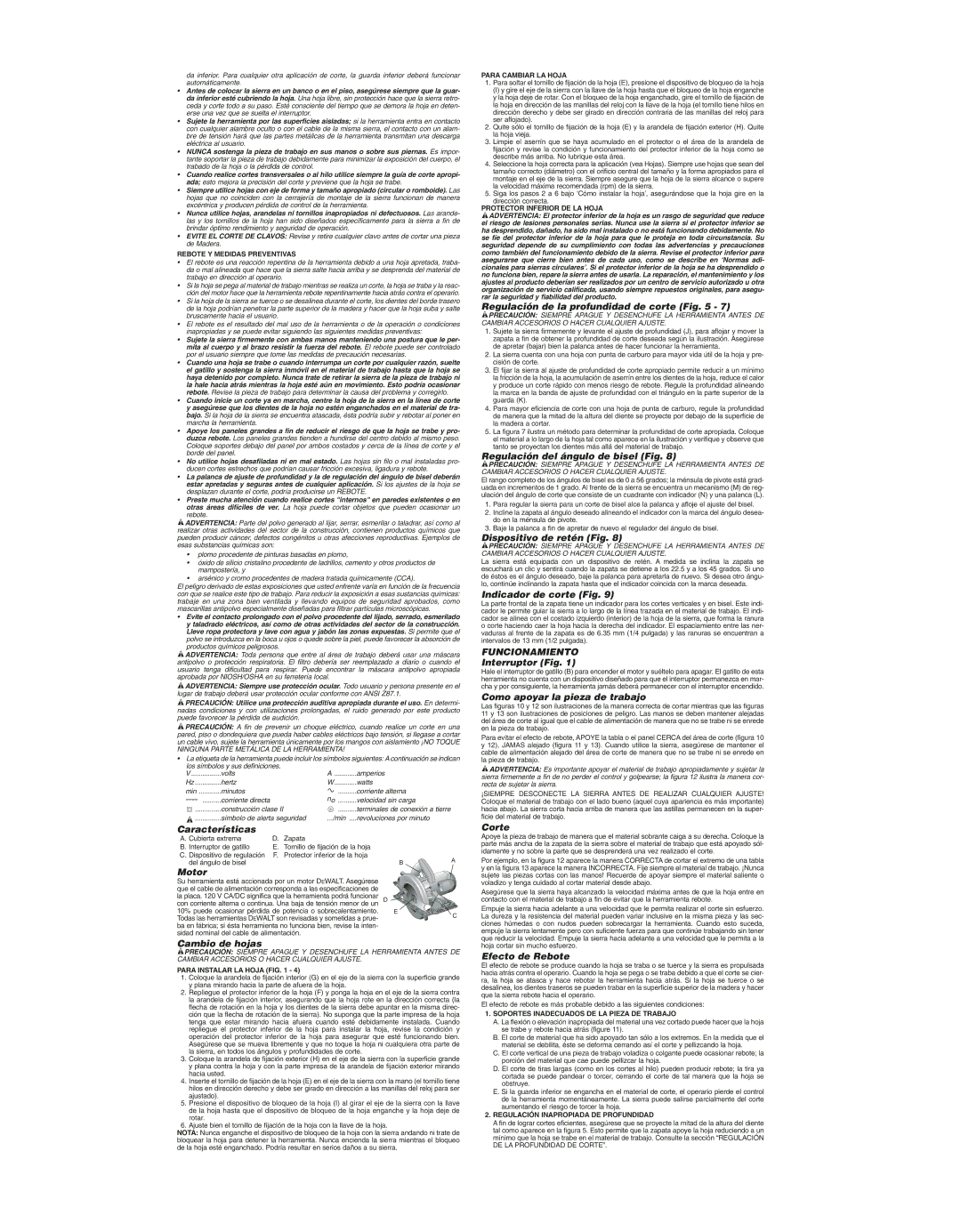 Epson DW368 instruction manual Funcionamiento 