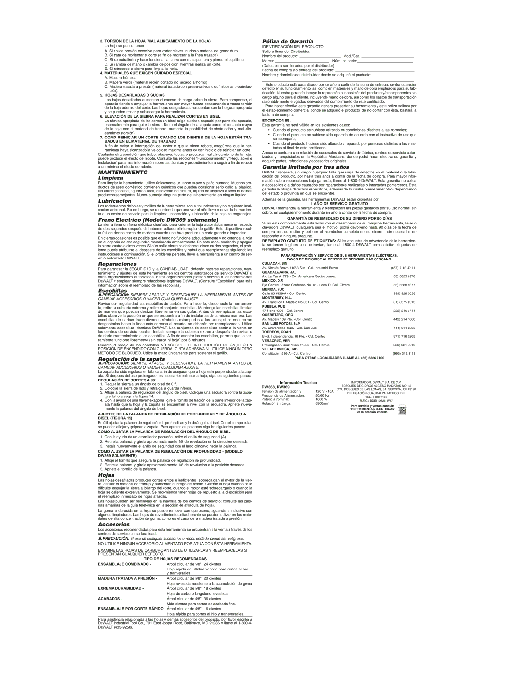 Epson DW368 instruction manual Mantenimiento 