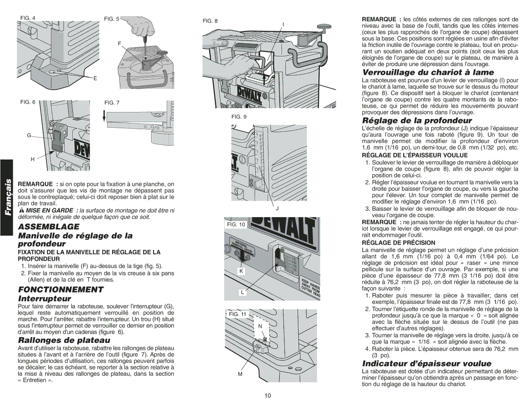 Epson DW734 instruction manual Assemblage, Fonctionnement 