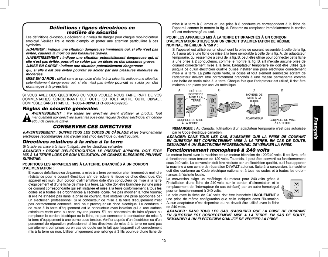 Epson DW746 Définitions lignes directrices en Matière de sécurité, Règles de sécurité générales, Conserver CES Directives 