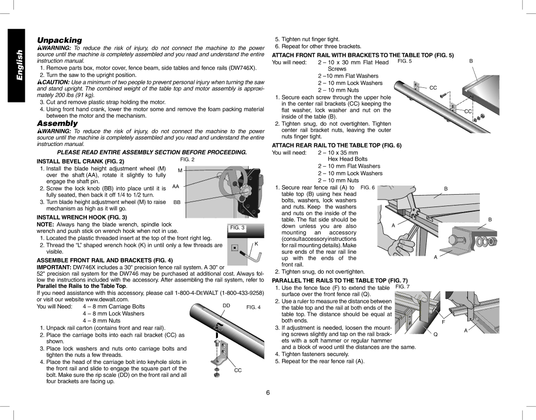 Epson DW746 instruction manual Unpacking, Assembly 