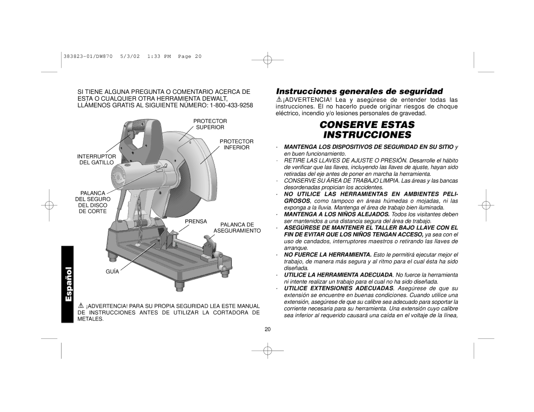 Epson DW870 manual Conserve Estas Instrucciones, Instrucciones generales de seguridad 